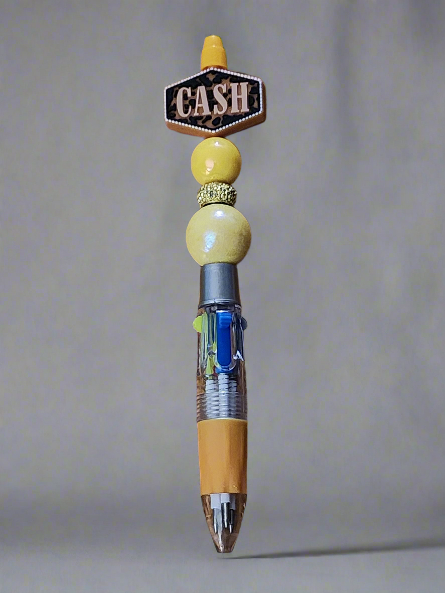 Cash - Beaded pen