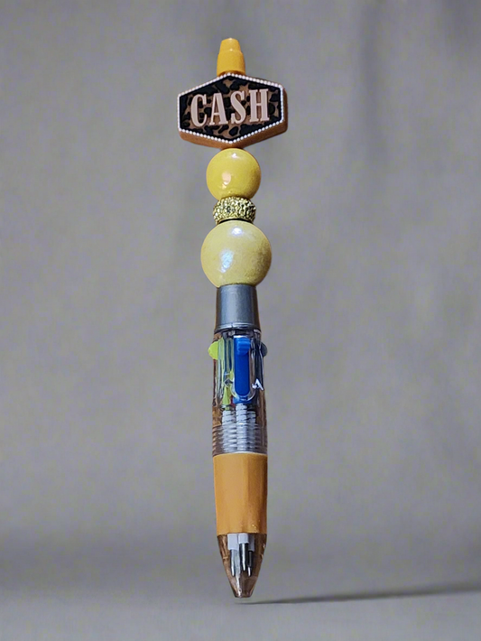 Cash - Beaded pen