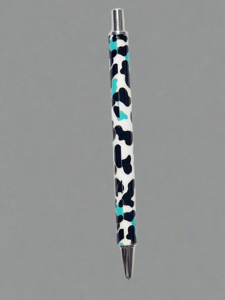 white leopard theme - UV wrap pen