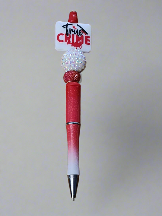 True crime - Beaded pen