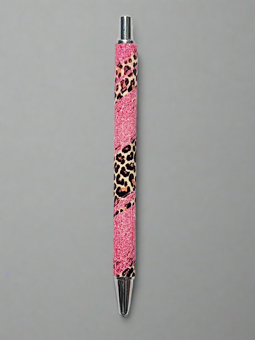 Pink leopard theme - UV wrap pen