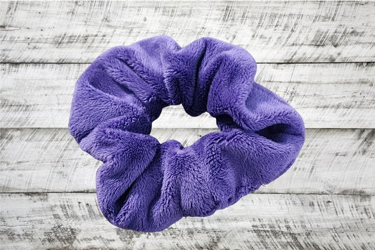 Purple - minky scrunchie