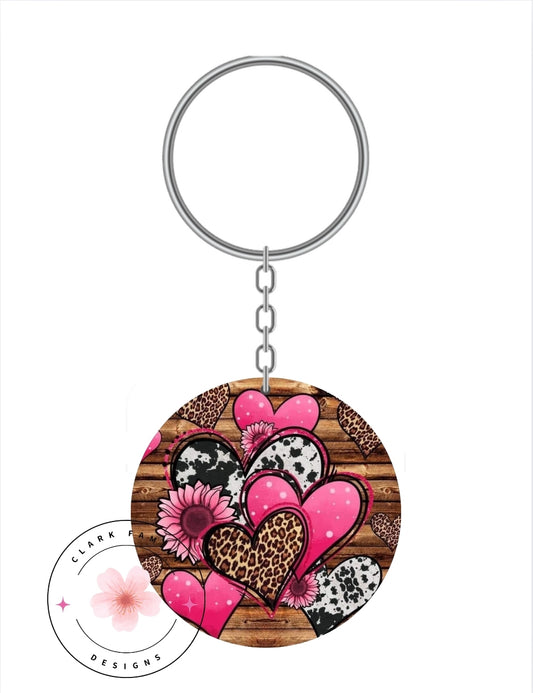 Hearts - Keychain