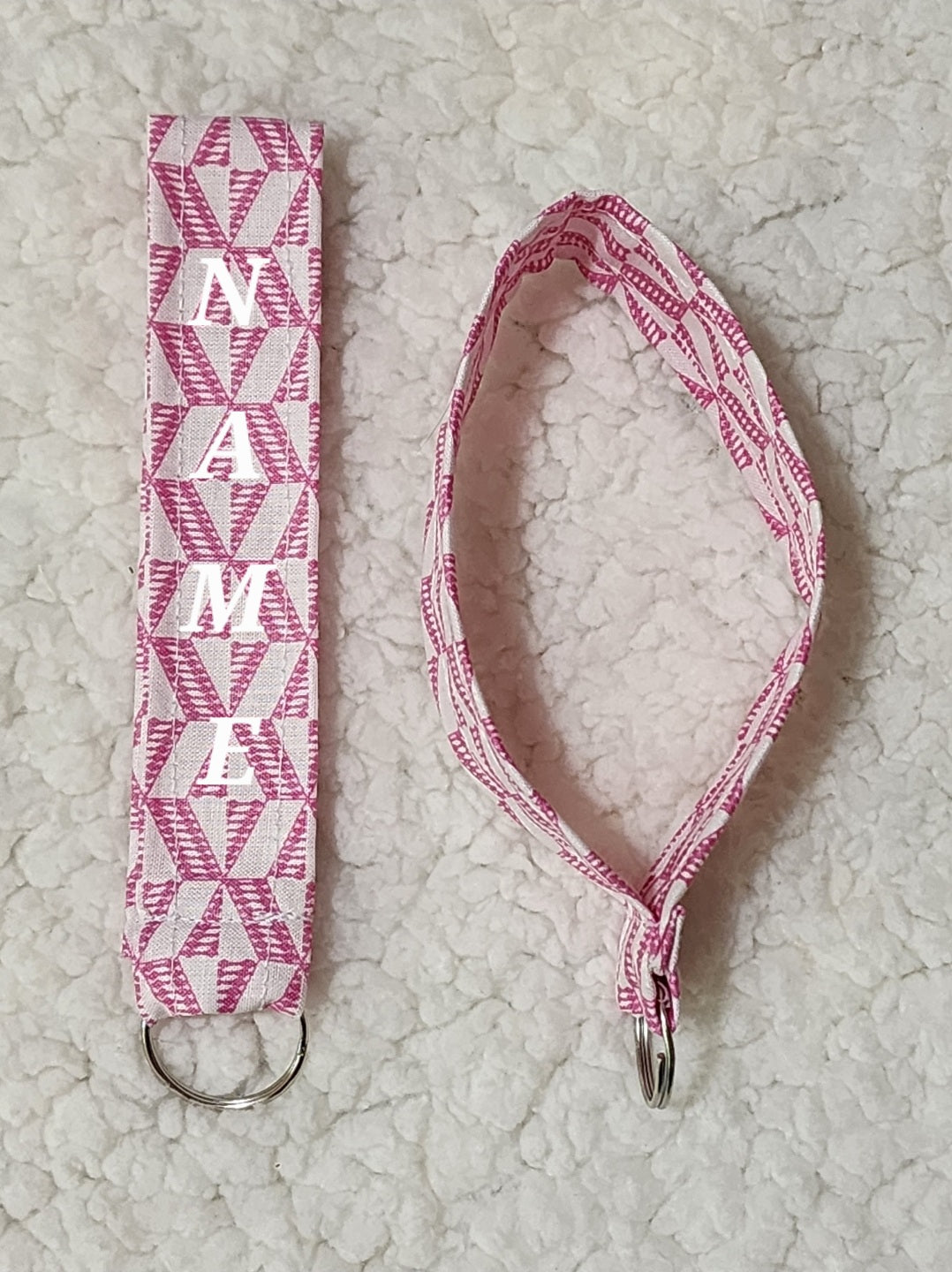 Pink Prism Wristlet Keychain
