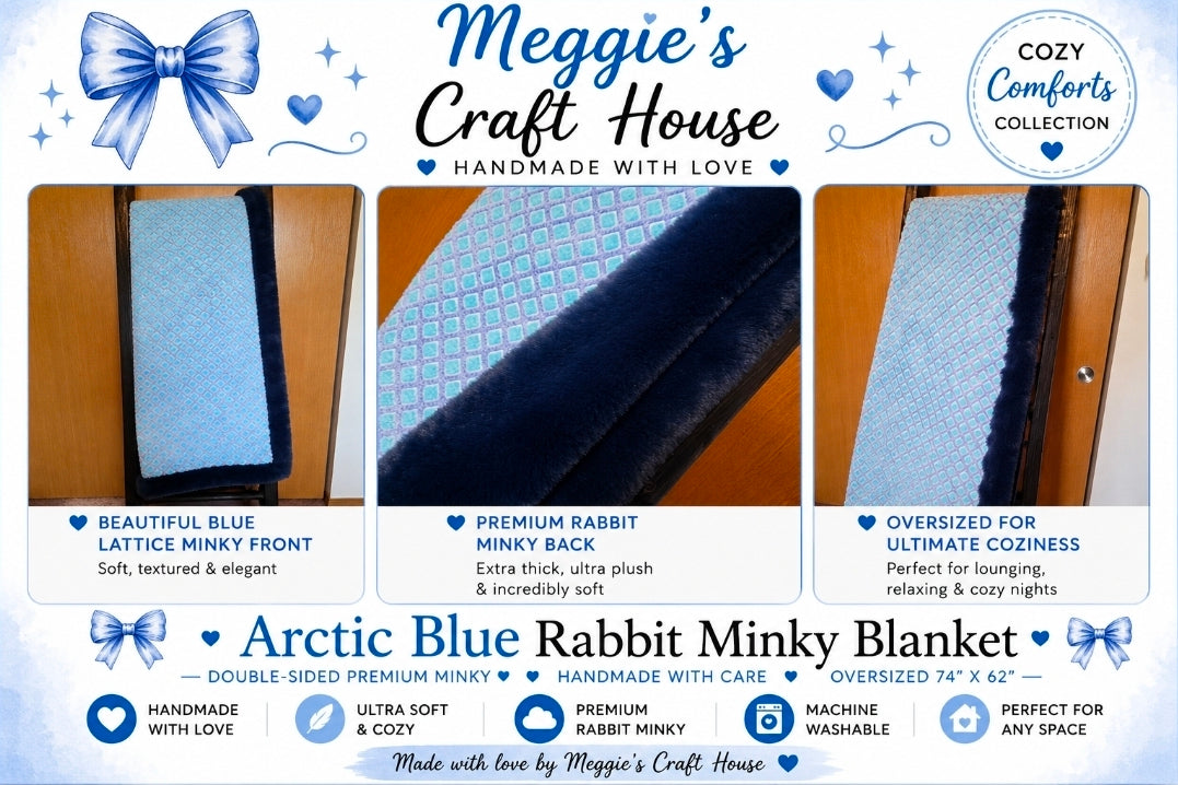 Artic Blue Minky Blanket