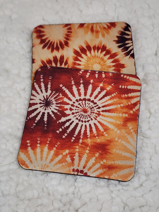 Tie dye coasters