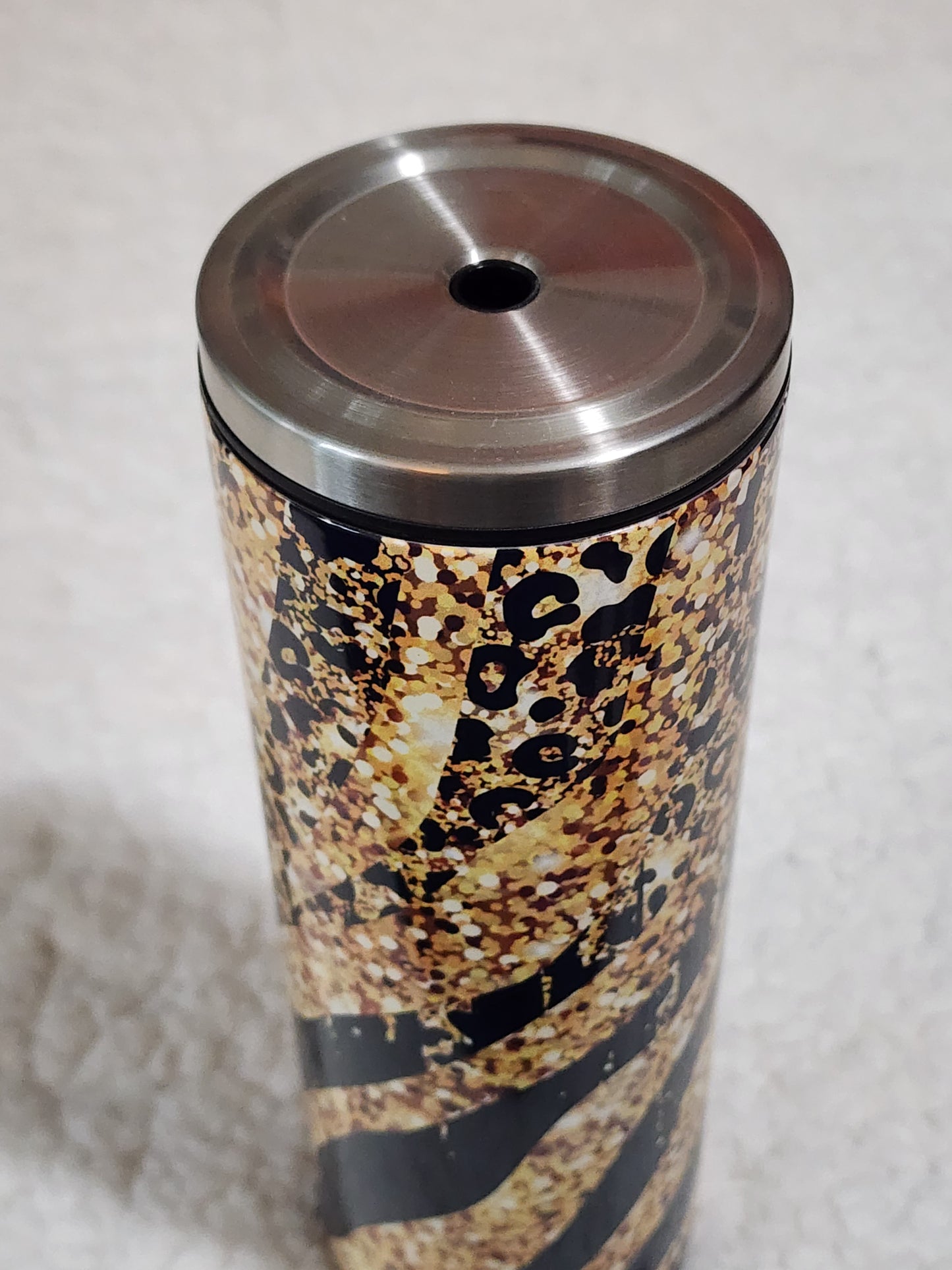 Black snd gold tumbler
