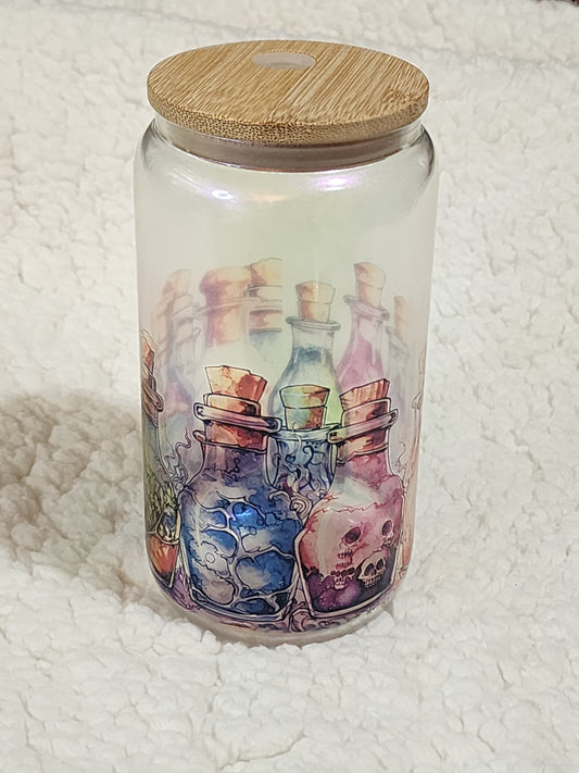 Potions theme glass can