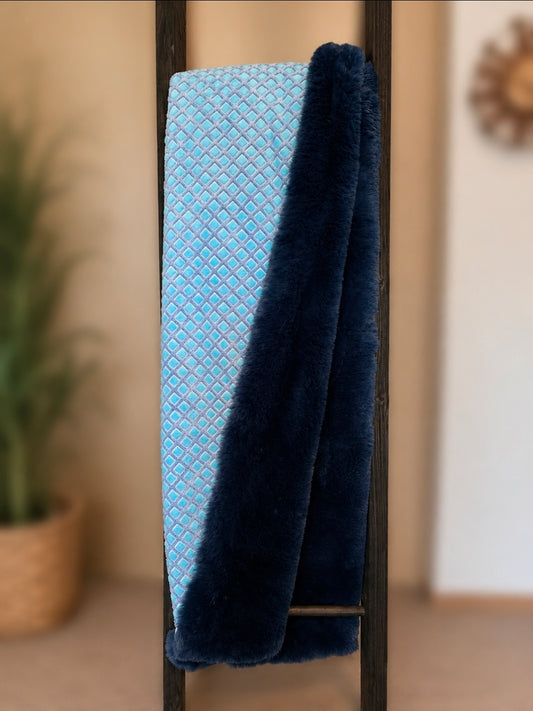 Artic Blue Minky Blanket