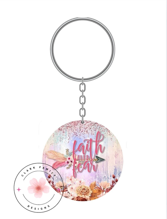 Faith over fear - Keychain